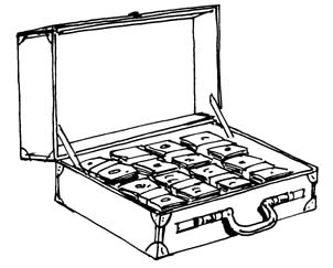 briefcase full of money